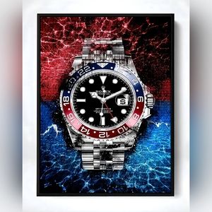 Rolex 8 1/2"x11" Framed Wall Art